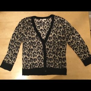 Tory Burch Leopard Print Sweater